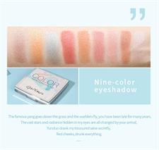 9 Colors Matte & Glitter Eye Shadow Palette Waterproof