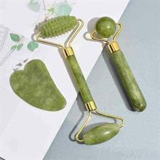 NB Nora BO Awadh 3 in 1 Natural Jade Beautifying Massager-Roller Set