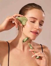 NB Nora BO Awadh 3 in 1 Natural Jade Beautifying Massager-Roller Set