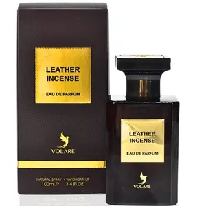 VOLARÉ LEATHER INCENSE (U) EDP 100ML – Bold Smoky Leather Amber Luxury Unisex Perfume