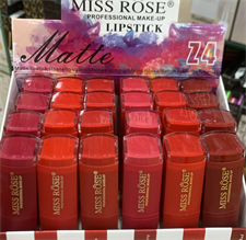 MISS ROSE Set of 6 Matte Waterproof Lipsticks