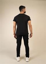 Black Fashion Raglan Tee