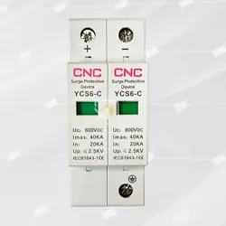 CNC - 2 Pole DC Surge Protective Device (SPD) YCS6-C DC 2P 20-40kA