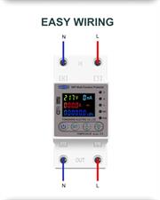TOMZN 63A WIFI VOLTAGE PROTECTOR ENERGY METER