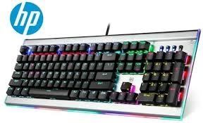 HP GK520 Wired Mechanical Gaming Keyboard- RGB Backlit USB Keyboard BLUE SWITCH