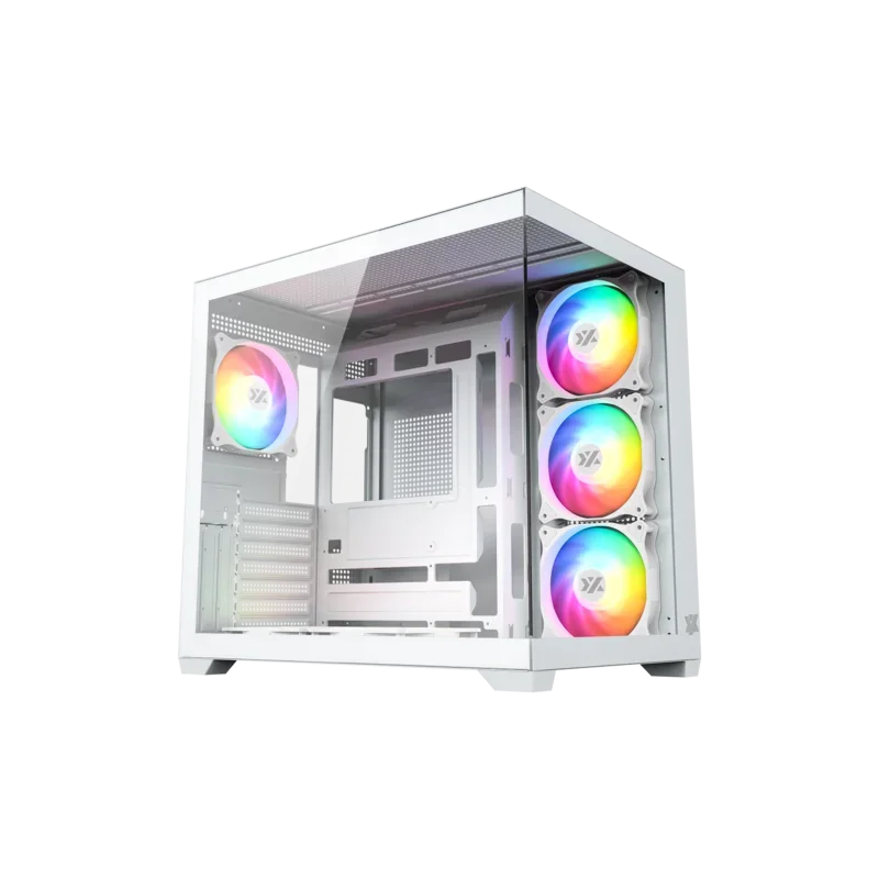 XYZ Tesseract X 50 ARGB Gaming Case - White 