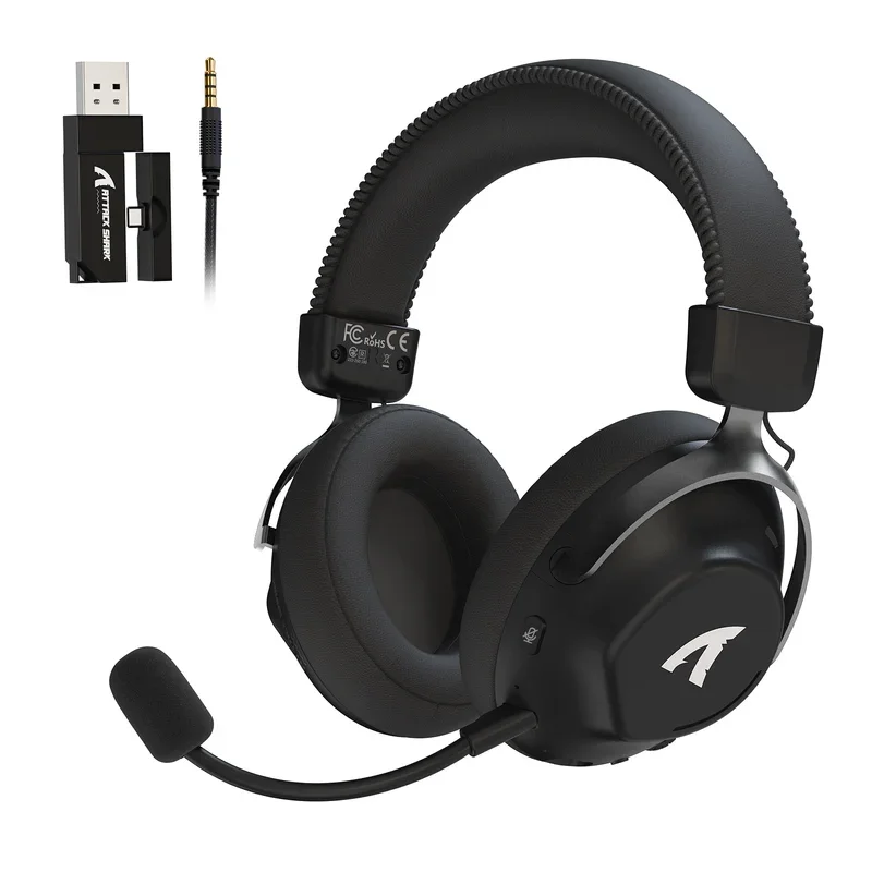 Attack Shark L50 Pro Tri Mode Wireless Gaming Headset - Black