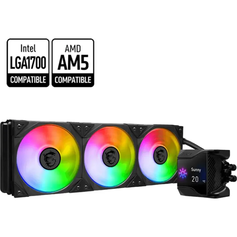 MSI MPG Coreliquid D360 LCD AIO CPU Cooler