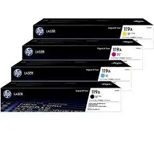 HP 119A 4-Pack Bundle Genuine Toner Cartridges 