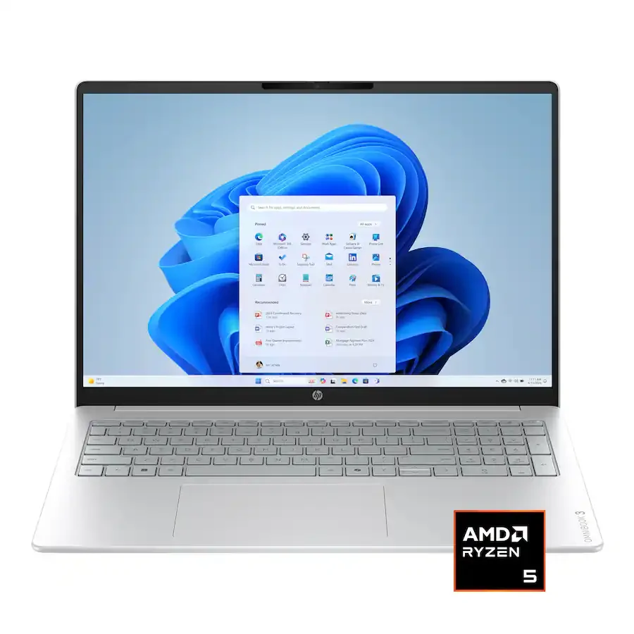 HP OmniBook 3 16 BY0205DX AMD Ryzen 5 40 APU 16GB 256GB SSD 16'' 2K IPS LED Touchscreen Display Win11 Glacier Silver 