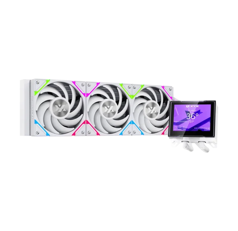 XYZ Hydroview 360 AIO CPU Cooler - White 