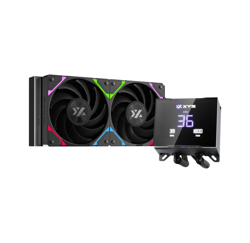 XYZ Hydrotemp 240 AIO CPU Cooler - Black