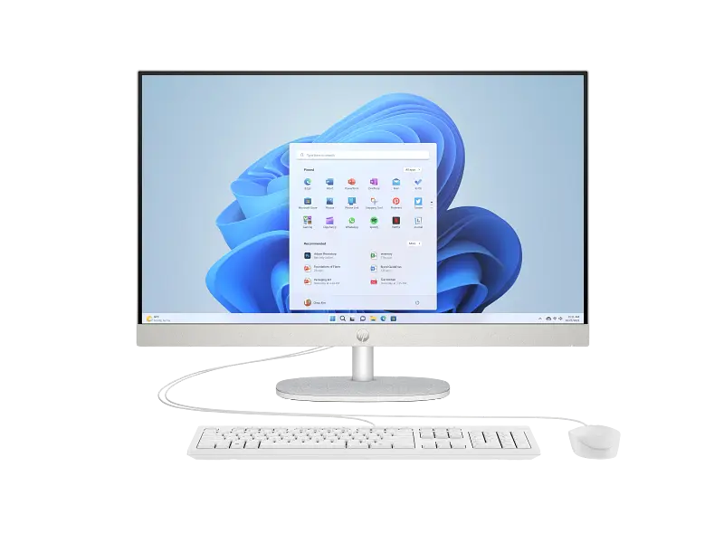 HP AIO 27-CR0075D Intel Core i7 13th Gen 16GB 512GB SSD 27" FHD IPS Touchscreen Display Win11 Home Shell White - 1 Year Warranty