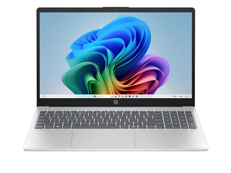 HP OmniBook 3 NGAI 15 - FN0113 AMD Ryzen AI 5 340 Hexa 16GB 512GB SSD 15.6" FHD IPS Display AMD Radeon 840M Graphics Backlit KB Windows 11 Glacier Silver 