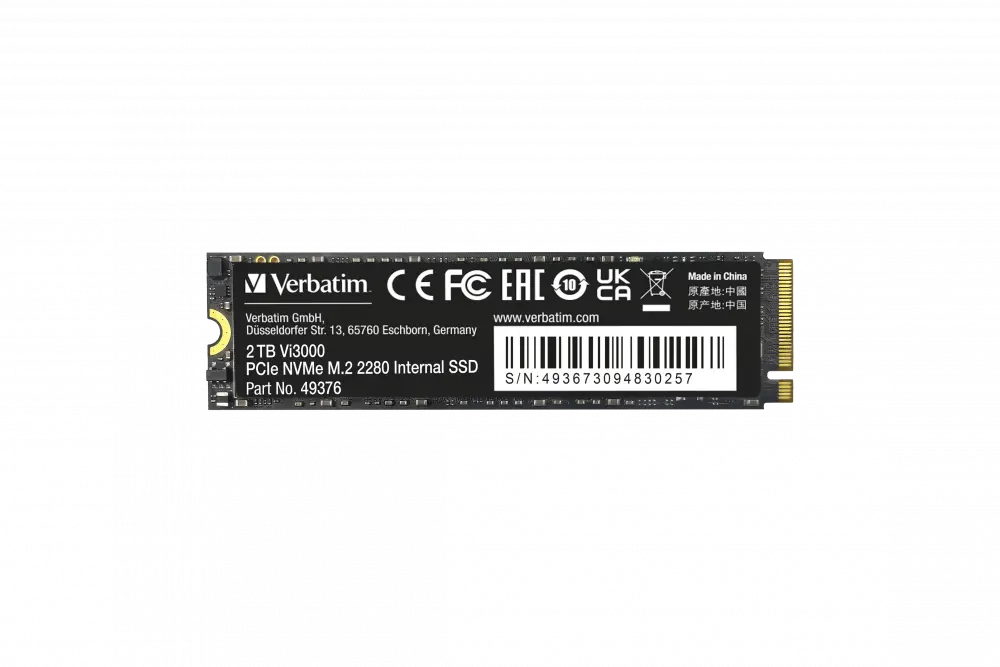 Verbatim 2TB Vi3000 PCIe NVMe M.2 SSD