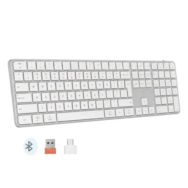 Meetion C230 Ultra Slim Wireless Keyboard - White 