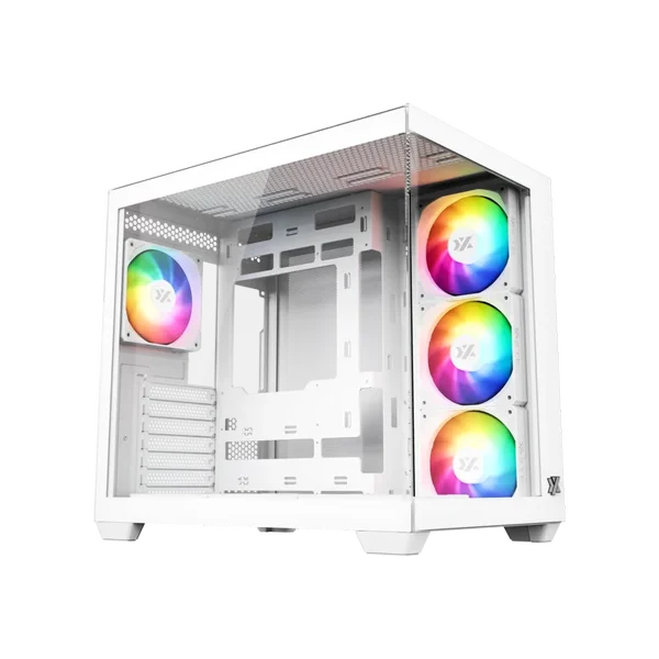 XYZ Tesseract X ARGB Gaming Case - White 