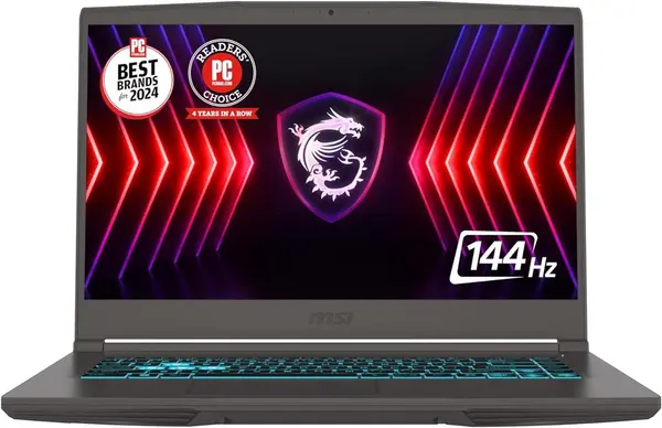 MSI Thin 15 B13VE-3023US Intel Core i5 13th Gen 16GB 512GB SSD 15.6" FHD 144Hz Display NVIDIA Geforce RTX 4050 6GB Graphics Backlit KB Win11 Cosmos Gray