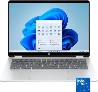 HP OmniBook 5 Flip 14-FP0023DX Intel Core 7 150U 16GB 512GB SSD 14" 2K Touchscreen x360 Display Backlit KB Win11 Glacier Gray