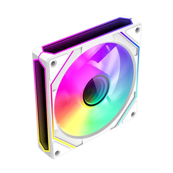 GameMax FN12A-S8I-RW Reverse 120mm ARGB Fan - White