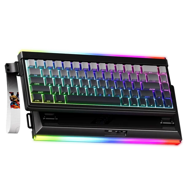 Meetion Vibekey B68 Membrane  Wireless Gaming Keyboard Membrane Key Switch - Black