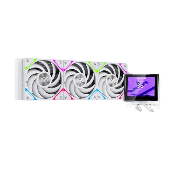 XYZ Hydroview 360 AIO CPU Cooler - White 
