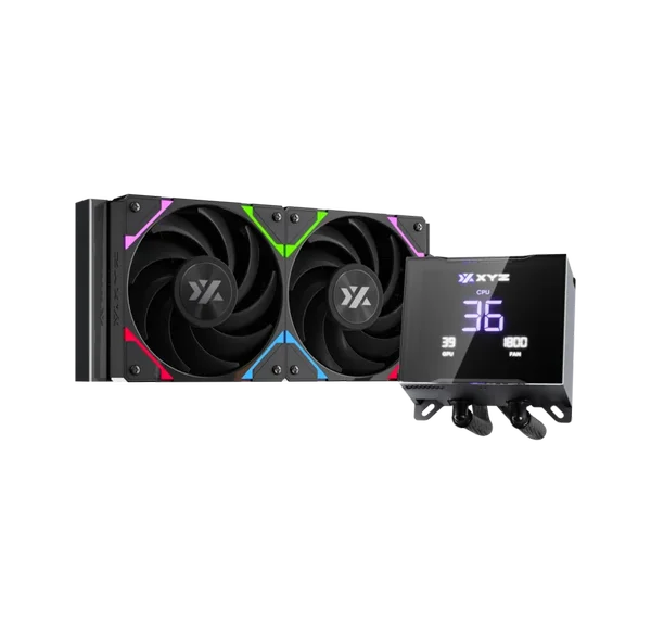 XYZ Hydrotemp 240 AIO CPU Cooler - Black 