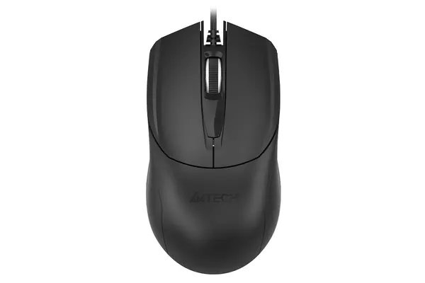 A4Tech OP-750S Wired Optical Mouse - Black - White 