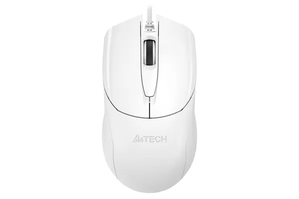 A4Tech OP-750S Wired Optical Mouse - Black - White 