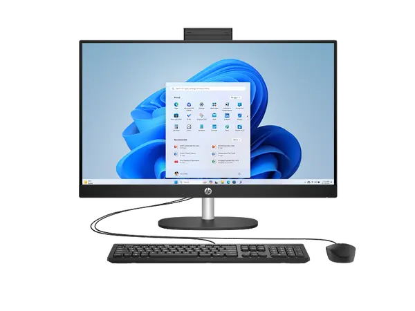 HP AIO 24-CR2040NH Intel Core Ultra 5 225U 8GB D5 512GB SSD 27" FHD Touch Display DOS Jet Black - 1 Year Warranty