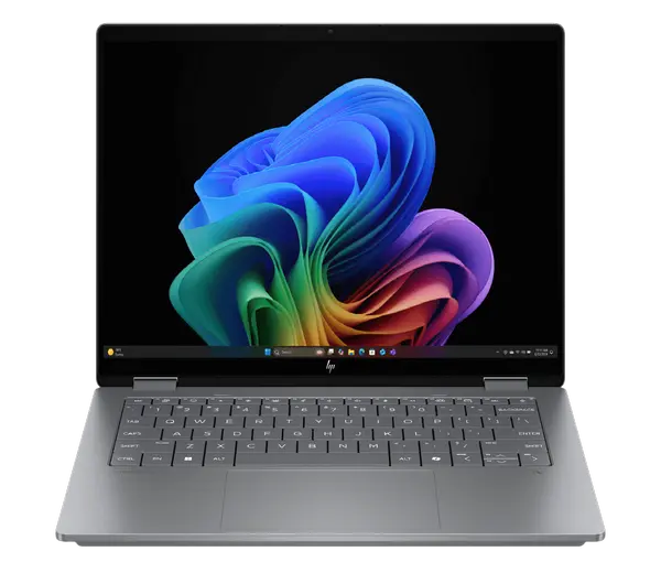 HP OmniBook X FLIP 14-FK0033DX AMD Ryzen AI 7 350 24GB 1TB SSD 14″ 2K IPS Touchscreen x360 Display Backlit KB Win11 Meteor Silver