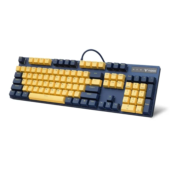 Rapoo V500TM Multi Mode Wireless Mechanical Keyboard - Yellow Blue 