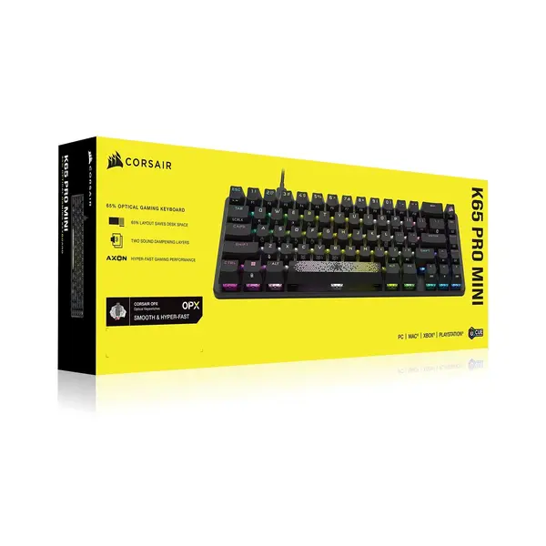 Corsair K65 Pro Mini RGB Optical Mechanical Wired Gaming Keyboard
