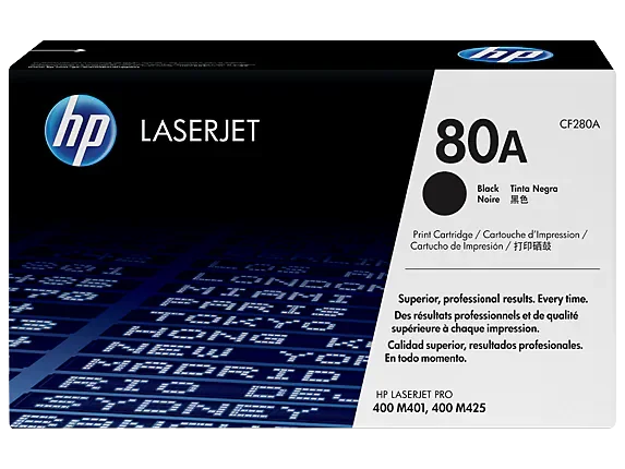 HP 80A Black Original LaserJet Toner Cartridge 