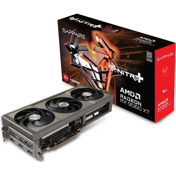 Sapphire Nitro+ AMD Radeon RX 9060 XT  16GB GDDR6 Graphics Card
