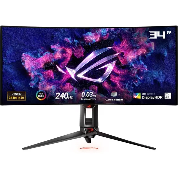 Asus ROG Swift PG34WCDM 34'' OLED 240Hz UWQHD Curved Monitor 