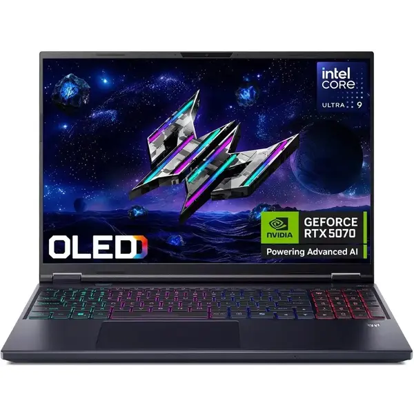 Acer Predator Helios Neo 16S AI PHN16S-71-97CK Intel Core Ultra 9 275HX 16GB DDR5 1TB SSD 16" WQXGA OLED 240Hz GeForce RTX 5070 8GB Win11 Home Black (Official Warranty)