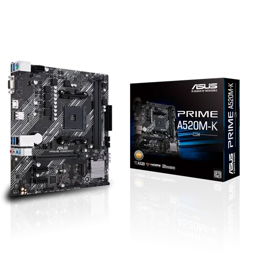 ASUS PRIME A520M-K/CSM Ryzen AM4 micro ATX motherboard