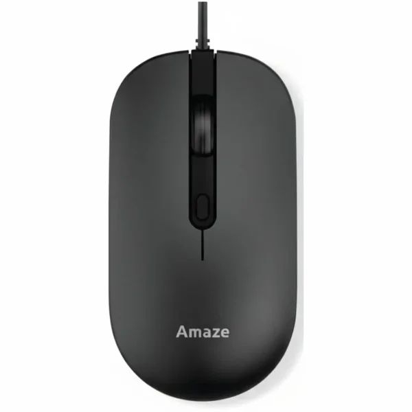 AMAZE A704 PROBUS SILENT TOUCH WIRED MOUSE - BLACK 