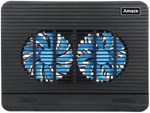 Amaze A512 Dual-Fan Laptop Cooling Pad (Black - Gray)