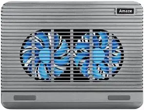 Amaze A512 Dual-Fan Laptop Cooling Pad (Black - Gray)
