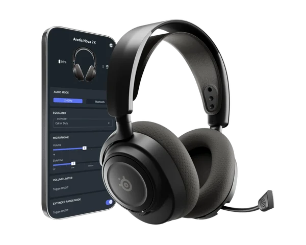 SteelSeries Artics Nova 7 Gen 2 Wireless Gaming Headphone - Black 