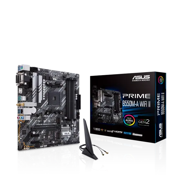 ASUS PRIME B550M-A WIFI II Ryzen AM4 micro ATX motherboard