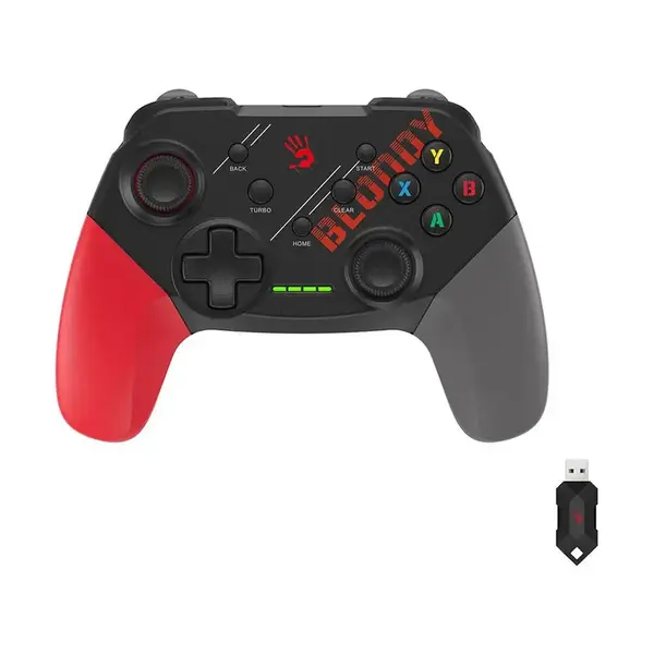 Bloody GPW50 Dual Mode 2.4G Wireless & USB Wired Gaming Gamepad - Sports Red