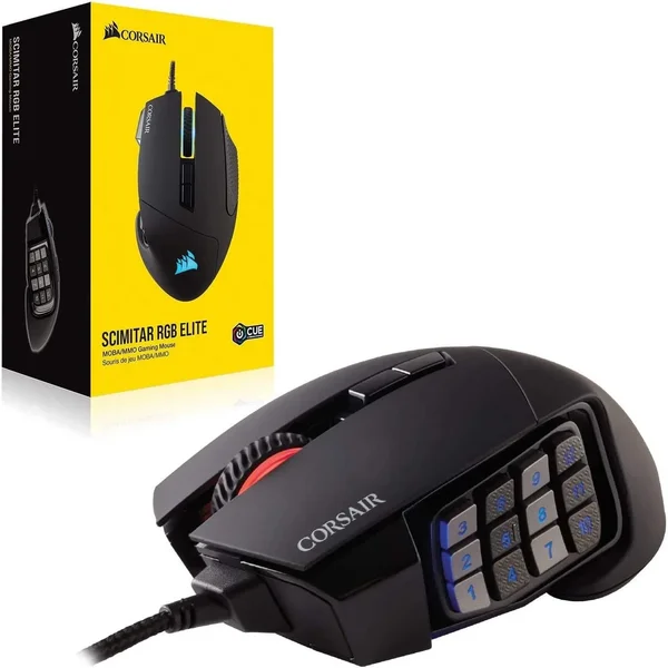 Corsair Scimitar RGB Elite Wired Gaming Mouse 