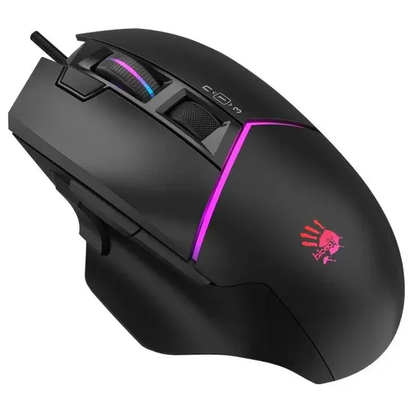 Bloody W95 Ultra Extra Fire Gaming Mouse - Black - Sports Red - Sports Lime