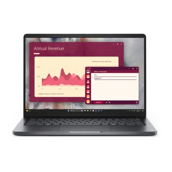 Dell Pro 14 PC14250 Intel Core Ultra 7 255U 16GB 512GB SSD 14" FHD 60Hz Display Intel Graphics Backlit KB FP Reader Dos Magnetite