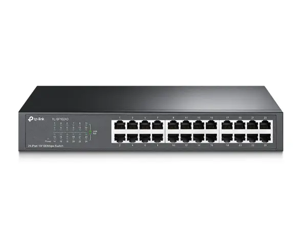 TP-Link TL-SF1024D 24-Port 10/100Mbps Desktop/Rackmount Unmanaged Switch
