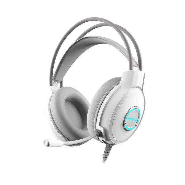 A4Tech FH300U Neon Illuminate USB Stereo Headset - White 