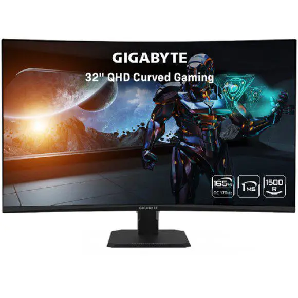Gigabyte GS32QC 31.5″ Curved QHD 170Hz Gaming Monitor